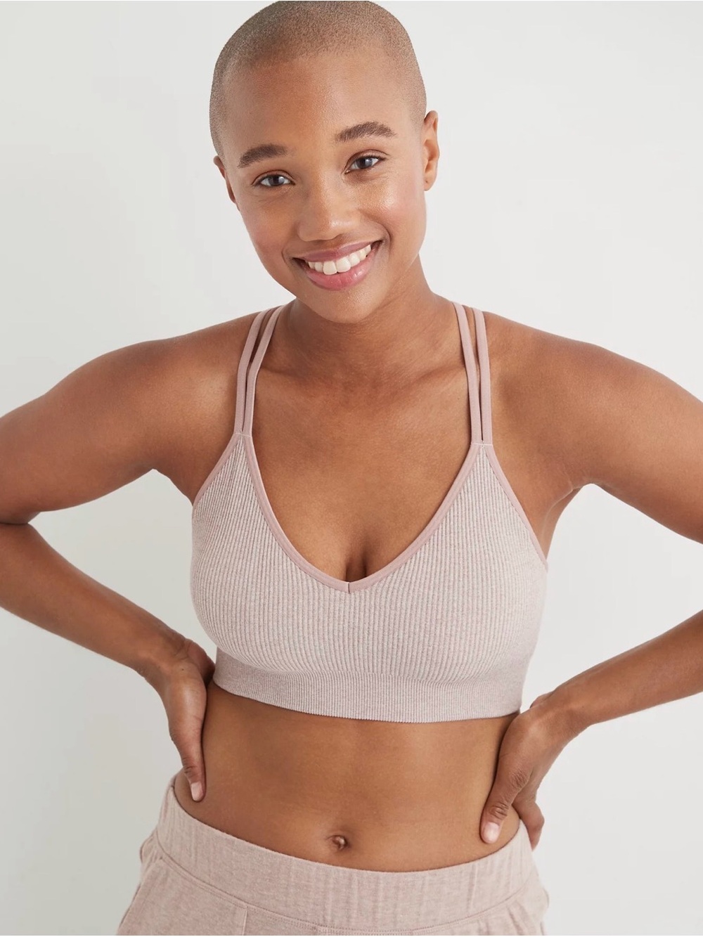AERIE 2 pack seamless strappy bralettes